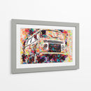 Volkswagen Combi colorida - Lembayung senja studio | Cuadro decorativo de Canvas Lab
