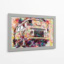 Volkswagen Combi colorida - Lembayung senja studio | Cuadro decorativo de Canvas Lab
