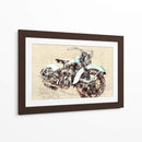 Motocicleta Antigua II - Lembayung senja studio | Cuadro decorativo de Canvas Lab