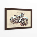 Motocicleta Antigua II - Lembayung senja studio | Cuadro decorativo de Canvas Lab