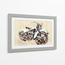 Motocicleta Antigua II - Lembayung senja studio | Cuadro decorativo de Canvas Lab