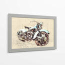 Motocicleta Antigua II - Lembayung senja studio | Cuadro decorativo de Canvas Lab
