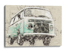 Volkswagen Combi - Lembayung senja studio | Cuadro decorativo de Canvas Lab