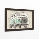 Volkswagen Combi - Lembayung senja studio | Cuadro decorativo de Canvas Lab
