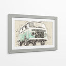 Volkswagen Combi - Lembayung senja studio | Cuadro decorativo de Canvas Lab