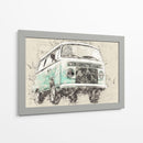 Volkswagen Combi - Lembayung senja studio | Cuadro decorativo de Canvas Lab