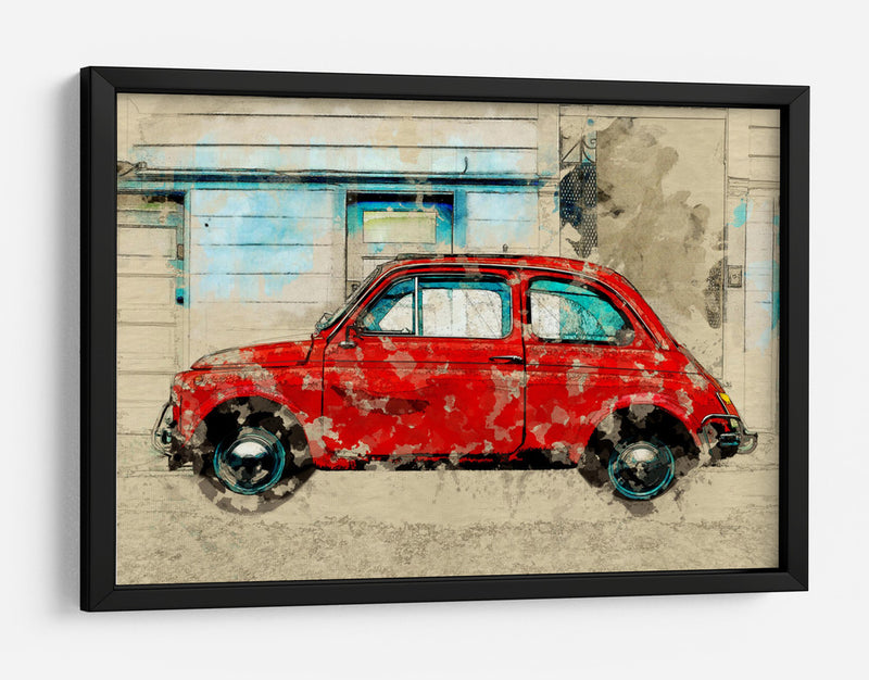 Coche retro - Lembayung senja studio | Cuadro decorativo de Canvas Lab