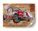 Volkswagen rojo - Lembayung senja studio | Cuadro decorativo de Canvas Lab