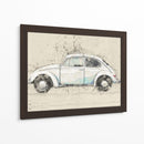 Volkswagen escarabajo - Lembayung senja studio | Cuadro decorativo de Canvas Lab