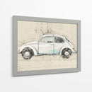 Volkswagen escarabajo - Lembayung senja studio | Cuadro decorativo de Canvas Lab