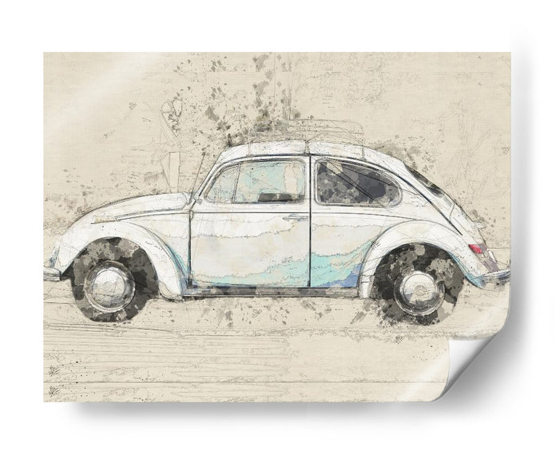 Volkswagen escarabajo - Lembayung senja studio | Cuadro decorativo de Canvas Lab