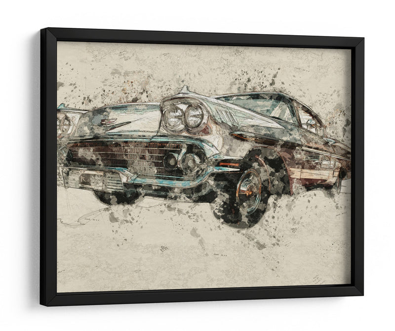 Coche clásico - Lembayung senja studio | Cuadro decorativo de Canvas Lab