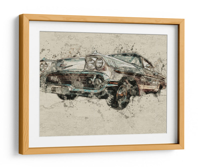 Coche clásico - Lembayung senja studio | Cuadro decorativo de Canvas Lab