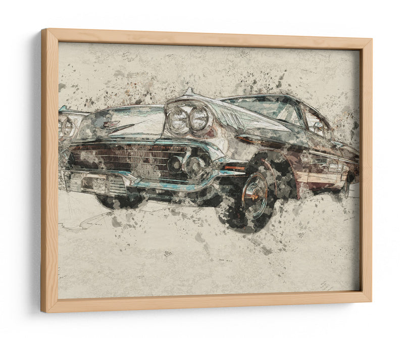 Coche clásico - Lembayung senja studio | Cuadro decorativo de Canvas Lab
