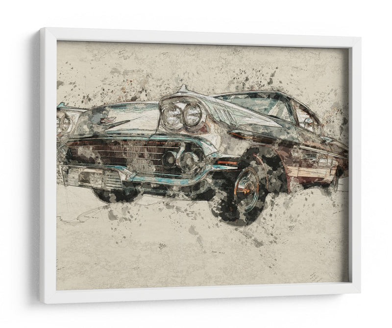 Coche clásico - Lembayung senja studio | Cuadro decorativo de Canvas Lab