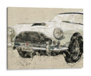 Coche Retro, Blanco - Lembayung senja studio | Cuadro decorativo de Canvas Lab