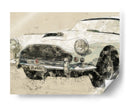 Coche Retro, Blanco - Lembayung senja studio | Cuadro decorativo de Canvas Lab