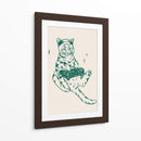 Gato gamer en verde - Tara Royle | Cuadro decorativo de Canvas Lab