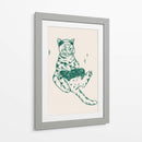 Gato gamer en verde - Tara Royle | Cuadro decorativo de Canvas Lab