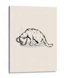 Gato de café en negro - Tara Royle | Cuadro decorativo de Canvas Lab