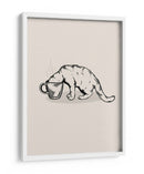 Gato de café en negro - Tara Royle | Cuadro decorativo de Canvas Lab