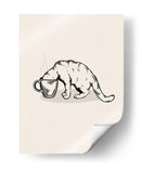 Gato de café en negro - Tara Royle | Cuadro decorativo de Canvas Lab