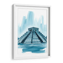 Chichen-itza azul - Paltik Arte Digital | Cuadro decorativo de Canvas Lab