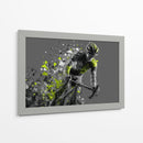 Ciclista fragmentado - Paltik Arte Digital | Cuadro decorativo de Canvas Lab