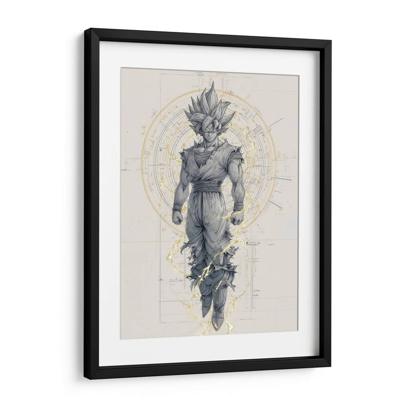 Goku dorado - Paltik Arte Digital | Cuadro decorativo de Canvas Lab