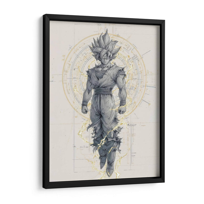 Goku dorado - Paltik Arte Digital | Cuadro decorativo de Canvas Lab