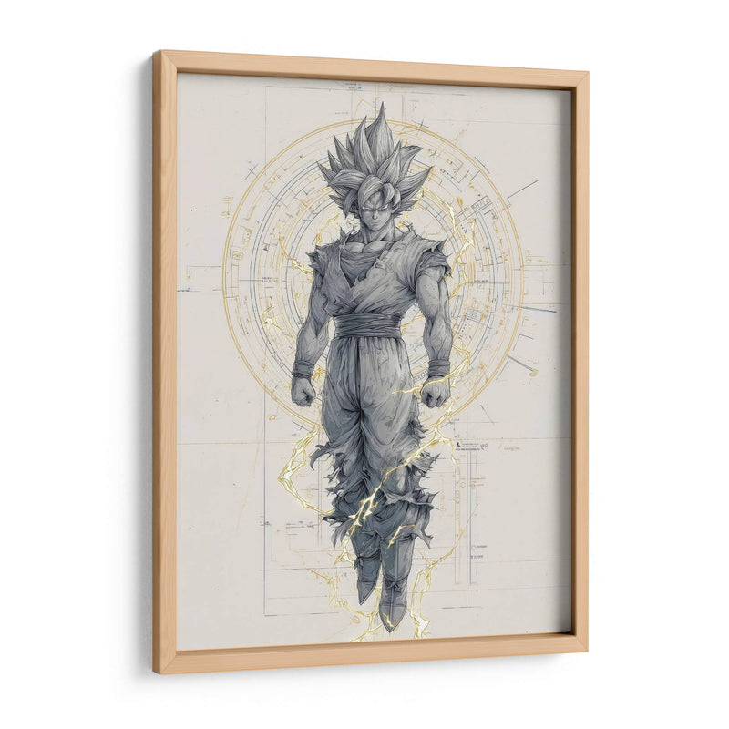 Goku dorado - Paltik Arte Digital | Cuadro decorativo de Canvas Lab