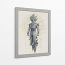 Goku dorado - Paltik Arte Digital | Cuadro decorativo de Canvas Lab