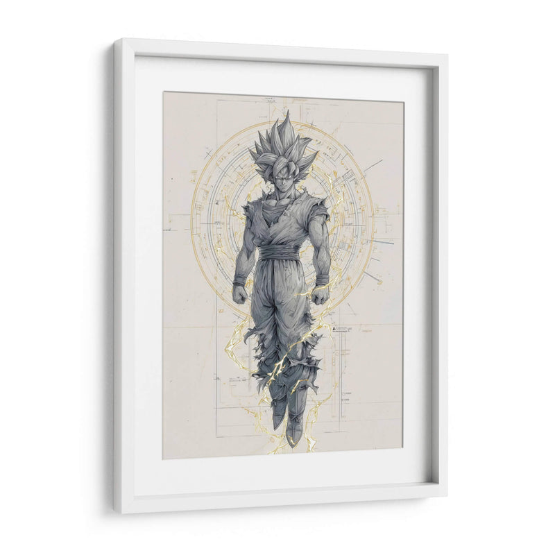 Goku dorado - Paltik Arte Digital | Cuadro decorativo de Canvas Lab