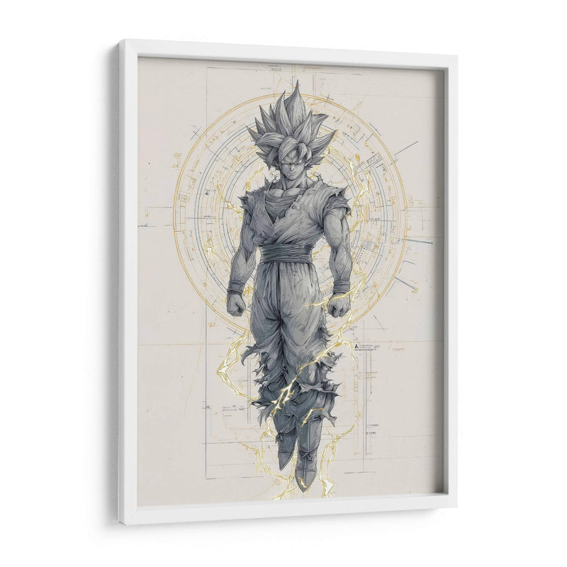 Goku dorado - Paltik Arte Digital | Cuadro decorativo de Canvas Lab