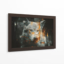 Lobo blanco glitch - Paltik Arte Digital | Cuadro decorativo de Canvas Lab