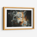Lobo blanco glitch - Paltik Arte Digital | Cuadro decorativo de Canvas Lab