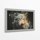 Lobo blanco glitch - Paltik Arte Digital | Cuadro decorativo de Canvas Lab