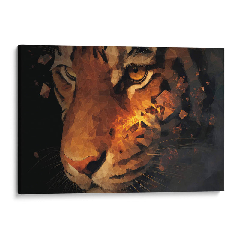 Tigre fragmentado - Paltik Arte Digital | Cuadro decorativo de Canvas Lab