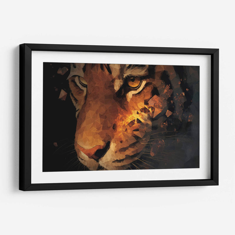 Tigre fragmentado - Paltik Arte Digital | Cuadro decorativo de Canvas Lab