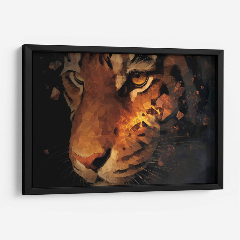 Tigre fragmentado - Paltik Arte Digital | Cuadro decorativo de Canvas Lab