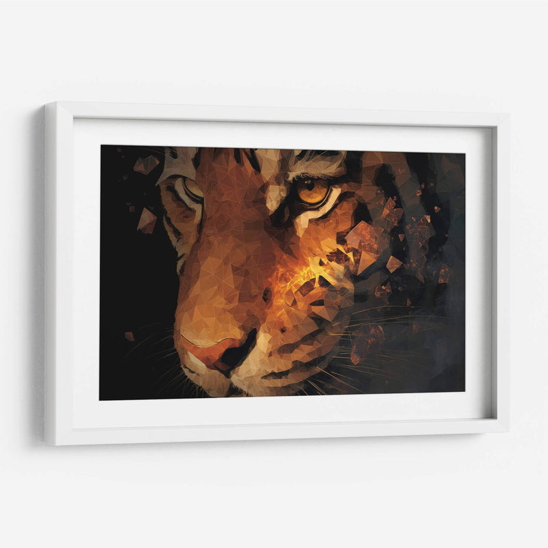 Tigre fragmentado - Paltik Arte Digital | Cuadro decorativo de Canvas Lab