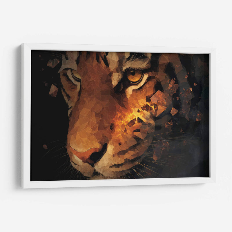 Tigre fragmentado - Paltik Arte Digital | Cuadro decorativo de Canvas Lab