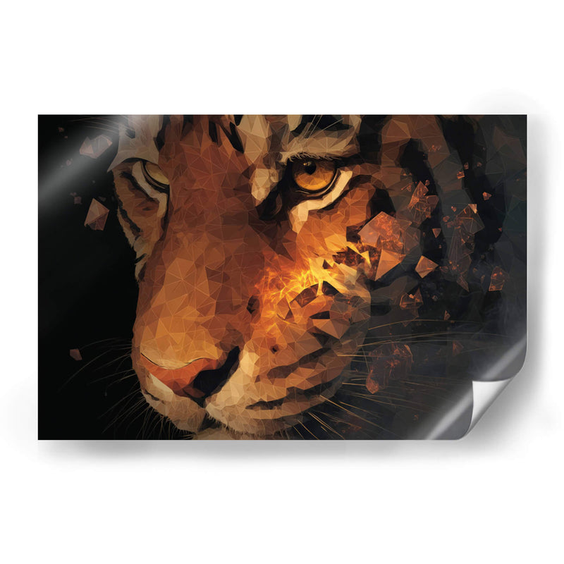 Tigre fragmentado - Paltik Arte Digital | Cuadro decorativo de Canvas Lab