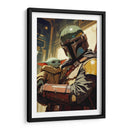 Grogu y Mando - Paltik Arte Digital | Cuadro decorativo de Canvas Lab