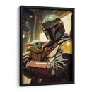 Grogu y Mando - Paltik Arte Digital | Cuadro decorativo de Canvas Lab