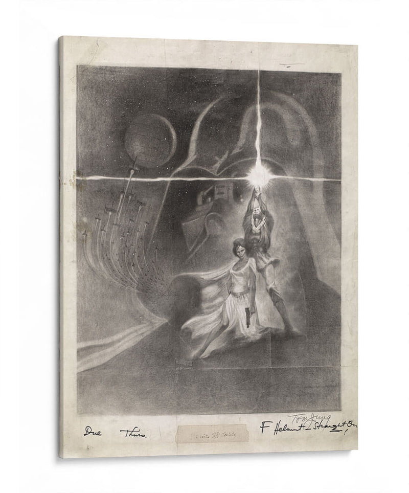 Oldschool Star Wars | Cuadro decorativo de Canvas Lab