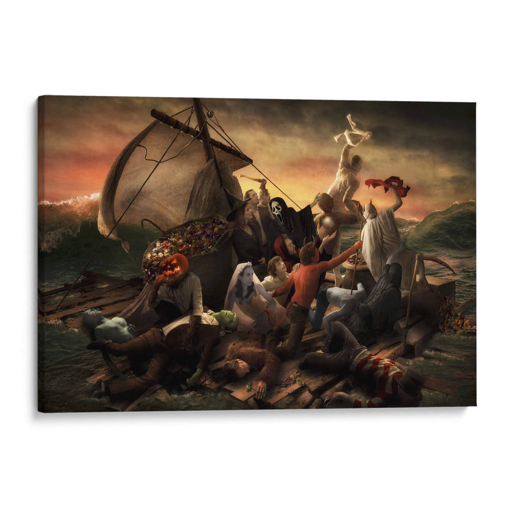 La balsa de Halloween - Christophe Kiciak | Cuadro decorativo de Canvas Lab