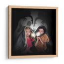 Niños asustados mirando las sombras nocturnas - Angela Waye | Cuadro decorativo de Canvas Lab
