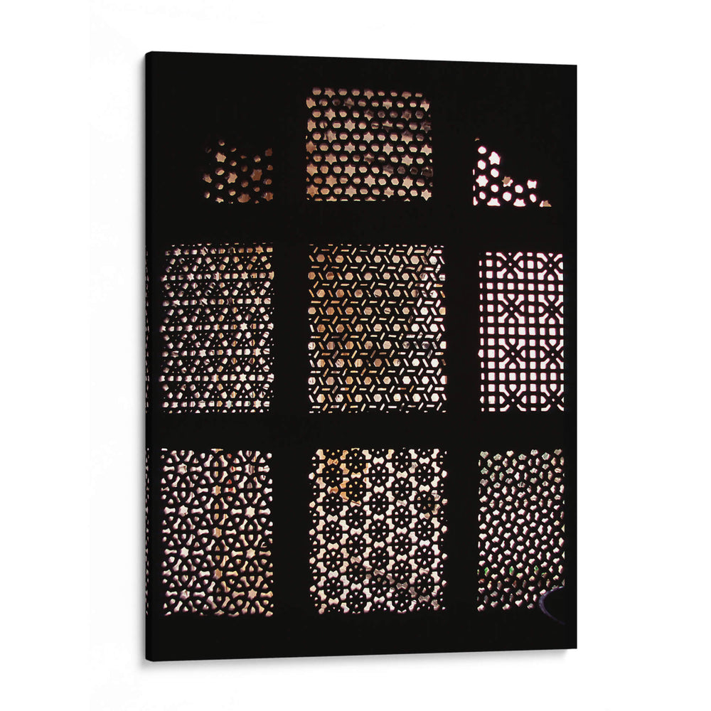 Ventana de celosia en el Palacio de la Ciudad en Udaipur, Rajastan, India - PMOB | Cuadro decorativo de Canvas Lab