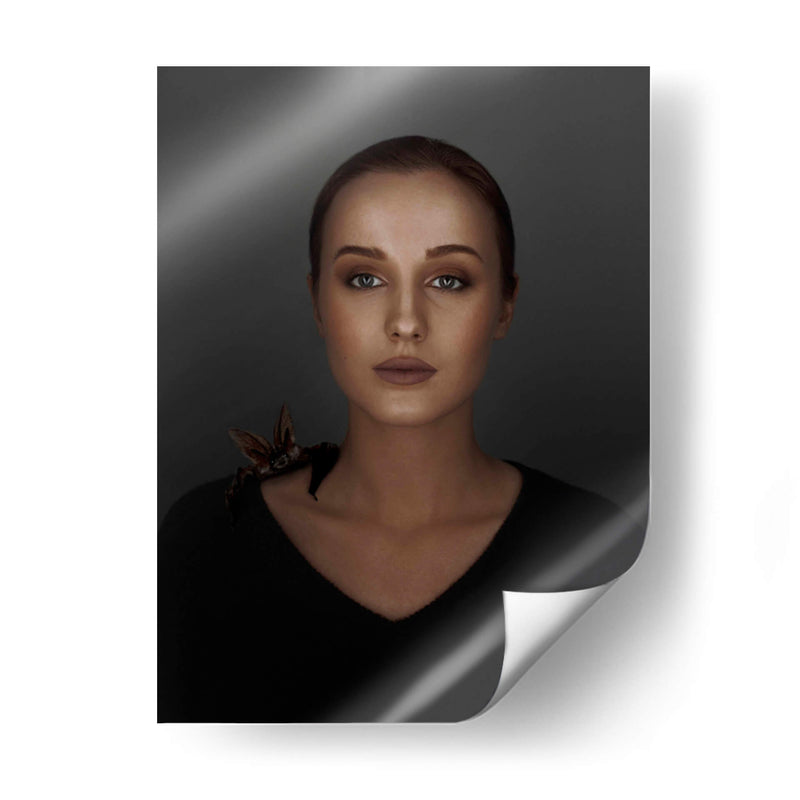 Un murciélago y una chica - marinastudio | Cuadro decorativo de Canvas Lab